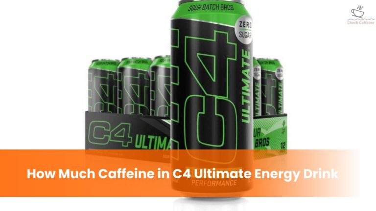 C4 Ultimate Energy Drink: How much Caffeine, Sugar and Calories